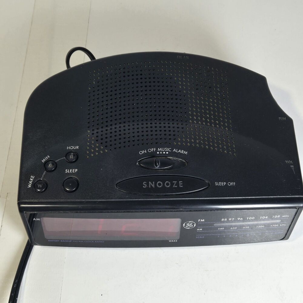 VTG General Electric GE Clock Radio 7-4815A AM/FM Digital Alarm TESTED WORKS